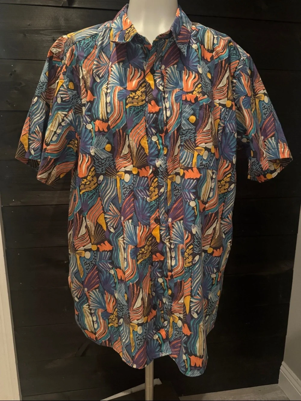 Patagonia Go To Shirt Joy Pitch Floral Button Down Organic Cotton Men’s XL